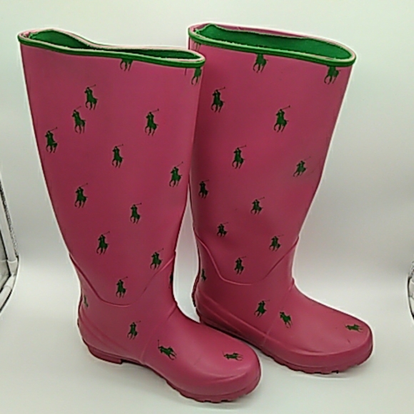 Polo Ralph Lauren Shoes - Polo Ralph Lauren knee high pink boots 6S